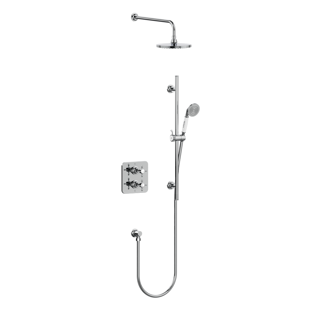Cut out image of Burlington Guild Chrome Shower Pack